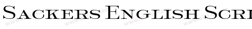 Sackers English Scri字体转换